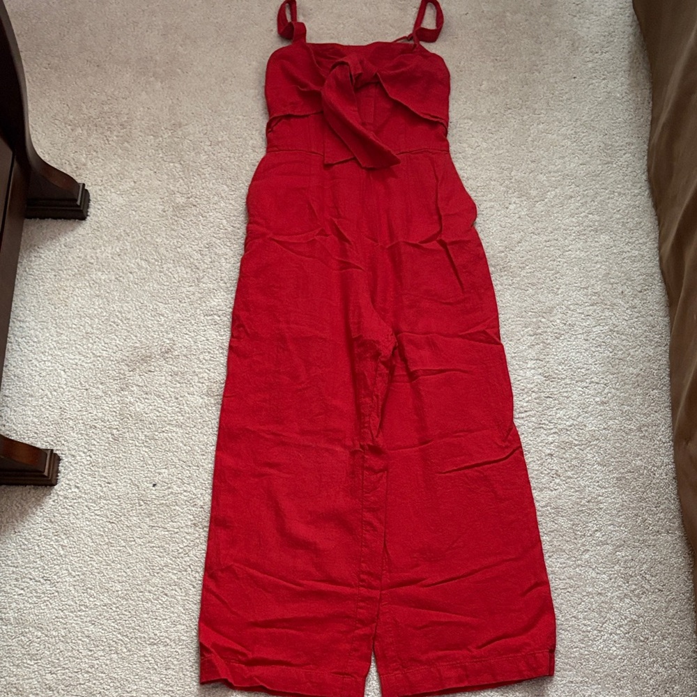 Elegant Red Jumpsuit